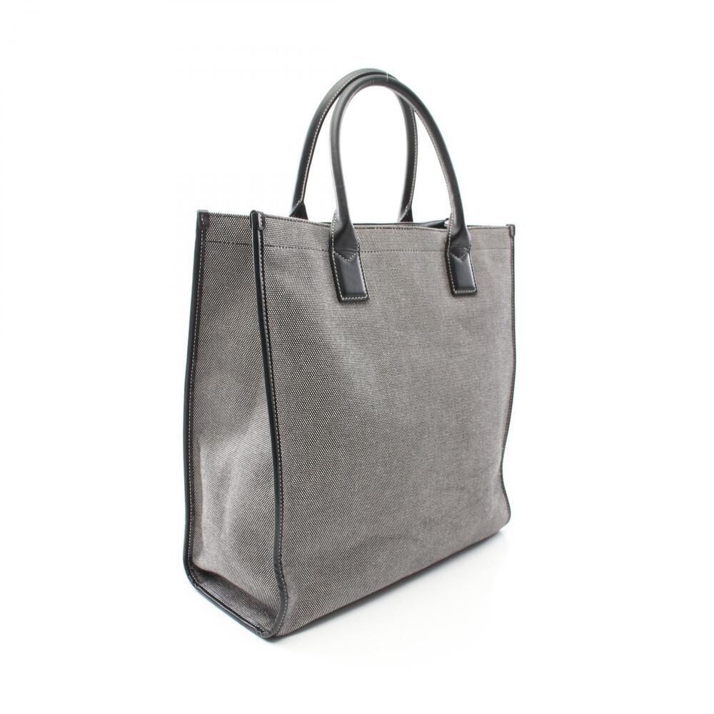 Burberry tote bag canvas leather gray black - Picture 3 of 9